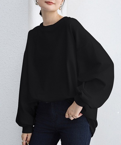 Miniministore(ミニミニストア)の「ボーダーtシャツ レディース 長袖ロンT(Tシャツ/カットソー・レディース・ホワイト/ホワイト×ブラック/ブラック×ホワイト/クリーム/ライトブラウン/ブラック/ライトグレー・L)」の15枚目の写真