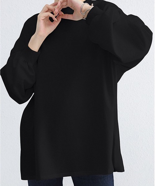 Miniministore(ミニミニストア)の「ボーダーtシャツ レディース 長袖ロンT(Tシャツ/カットソー・レディース・ホワイト/ホワイト×ブラック/ブラック×ホワイト/クリーム/ライトブラウン/ブラック/ライトグレー・L)」の16枚目の写真