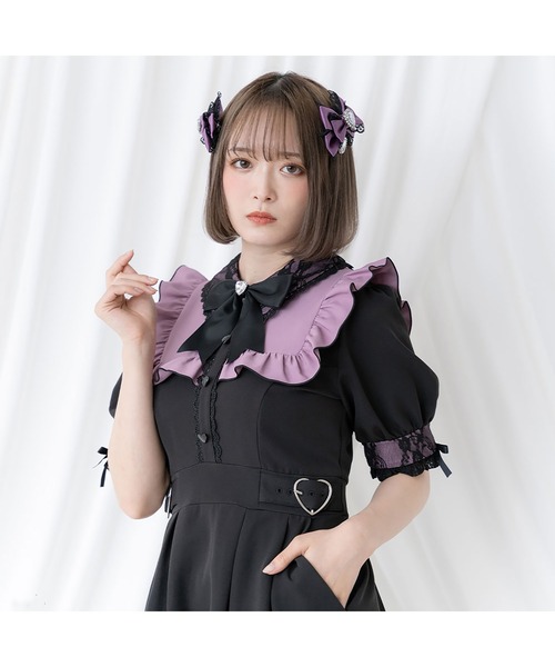 DearMyLove（ディアマイラブ）の「キラキラハートビジューレース2個