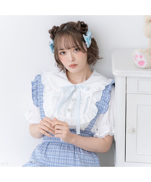 チュールリボン♡キラキラマーメイド♡ツイン DearMyLove（ディアマイラブ）の「キラキラハートビジューレース