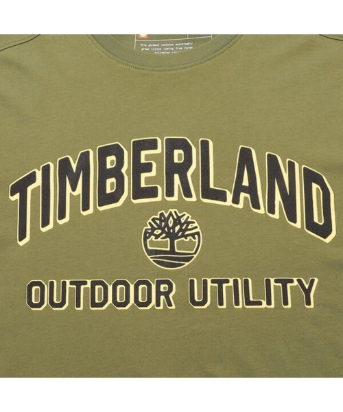 【Timberland】Tree ロゴ 半袖 Tシャツ グリーン / 送料無料 セール】メンズ 半袖 ノースウッド ツリー カモ ロゴ Tシャツ（T