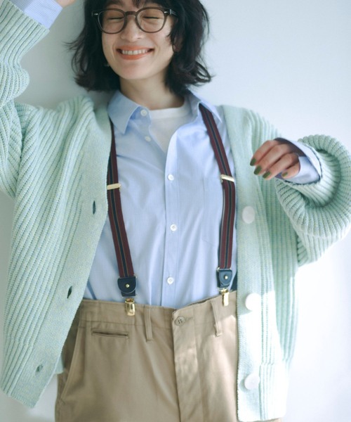 studio CLIP(スタディオクリップ)の「【高山都さんコラボ】dec. BIGボタン3WAYニット(カーディガン/ボレロ・レディース・ブルー/ベージュ/グレー/ピンク/ブラック・FREE)」の4枚目の写真