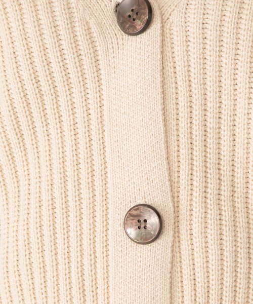 studio CLIP(スタディオクリップ)の「【高山都さんコラボ】dec. BIGボタン3WAYニット(カーディガン/ボレロ・レディース・ブルー/ベージュ/グレー/ピンク/ブラック・FREE)」の19枚目の写真