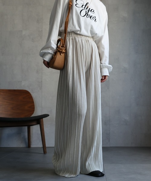 ap retro（アプレトロ）の「【選べる】プリーツイージーパンツ / ベロア / メタリック（その他パンツ・レディース・シルバー/ブラック/ゴールド/アイボリー/ブルー/ブラウン/ブラック系その他・FREE）」の21枚目の写真