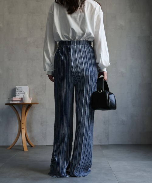 【レアアイテム】la.f... 受注限定 ベロアイージーワイドパンツ trim_ofnls_item7f3a62006f5111e
