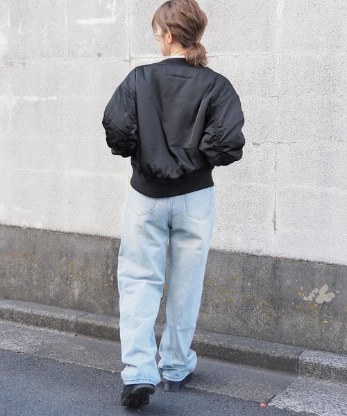 tiptop（ティップトップ）の「中綿ショート丈MA-1（MA-1・レディース・カーキ/ブラック/アイボリー・FREE）」の21枚目の写真