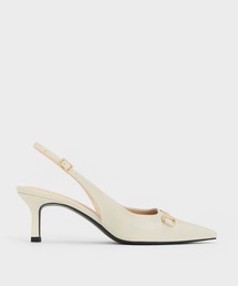 CHARLES & KEITH（チャールズ & キース）の「ホースビット ポインデッドトゥスリングバックパンプス（パンプス・レディース）」