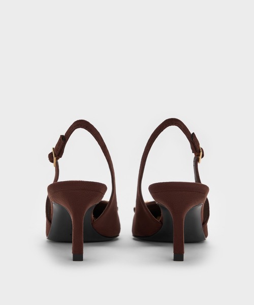 CHARLES & KEITH(チャールズ & キース)の「ホースビット ポインデッドトゥスリングバックパンプス(パンプス・レディース・その他3/ブラック/オフホワイト/ブラウン系その他7/アイボリー・22.5cm/23cm/23.5cm/24.5cm/25cm/22cm)」の12枚目の写真
