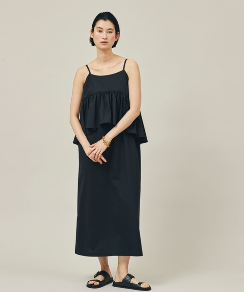 Curensology ペプラムキャミワンピース Curensology ペプラムキャミワンピース
