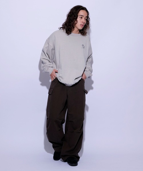 re_k by JUNRED（レクバイジュンレッド）の「re_k by JUNRED / オーバーワイドカーゴパンツ（カーゴパンツ・メンズ・ブラック/ホワイト/グリーン系その他2・L/S/M）」の7枚目の写真