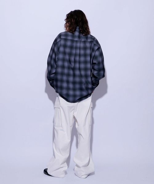 re_k by JUNRED（レクバイジュンレッド）の「re_k by JUNRED / オーバーワイドカーゴパンツ（カーゴパンツ・メンズ・ブラック/ホワイト/グリーン系その他2・L/S/M）」の10枚目の写真