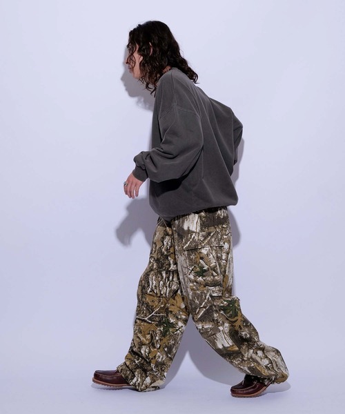 re_k by JUNRED（レクバイジュンレッド）の「re_k by JUNRED / オーバーワイドカーゴパンツ（カーゴパンツ・メンズ・ブラック/ホワイト/グリーン系その他2・L/S/M）」の14枚目の写真