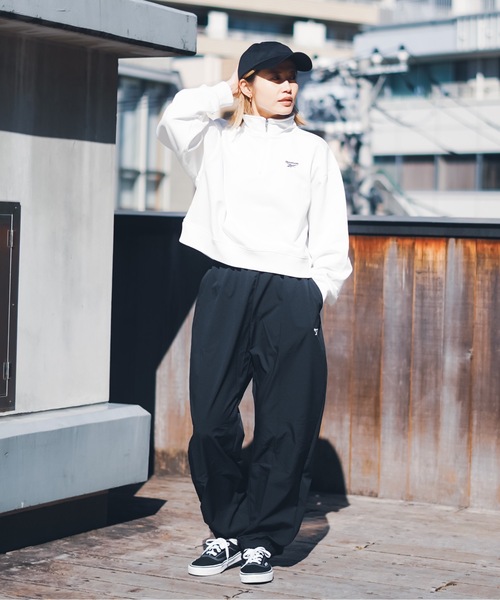 Reebok（リーボック）の「【Reebok/リーボック】ハーフジップスウェットトップス/トレーナー（スウェット・レディース・グレー系その他/ダークグレー/グレー/ダークグリーン/ホワイト/グレー系その他2・MEDIUM/LARGE/SMALL/X-LARGE）」の7枚目の写真
