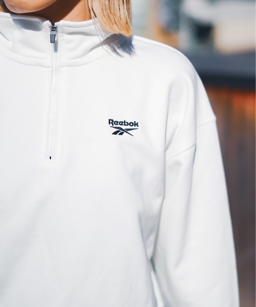 Reebok（リーボック）の「【Reebok/リーボック】ハーフジップスウェットトップス/トレーナー（スウェット・レディース・グレー系その他/ダークグレー/グレー/ダークグリーン/ホワイト/グレー系その他2・MEDIUM/LARGE/SMALL/X-LARGE）」の12枚目の写真