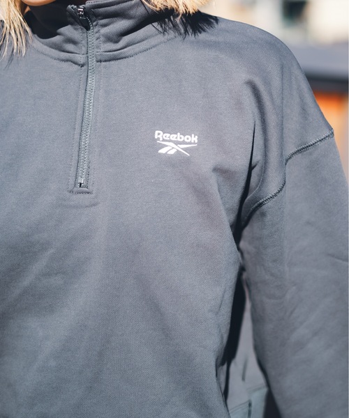 Reebok（リーボック）の「【Reebok/リーボック】ハーフジップスウェットトップス/トレーナー（スウェット・レディース・グレー系その他/ダークグレー/グレー/ダークグリーン/ホワイト/グレー系その他2・MEDIUM/LARGE/SMALL/X-LARGE）」の18枚目の写真