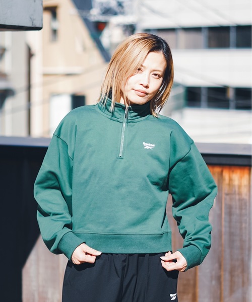 Reebok（リーボック）の「【Reebok/リーボック】ハーフジップスウェットトップス/トレーナー（スウェット・レディース・グレー系その他/ダークグレー/グレー/ダークグリーン/ホワイト/グレー系その他2・MEDIUM/LARGE/SMALL/X-LARGE）」の21枚目の写真