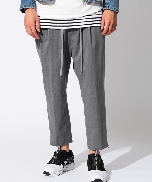 MONKEY TIME（モンキータイム）の「＜monkey time＞∴ TW/サージ 2P サルエルアンクルパンツ◆（その他パンツ・メンズ・グレー/ブラック・LARGE/MEDIUM/SMALL）」の3枚目の写真