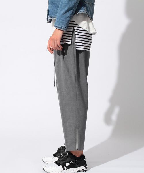 MONKEY TIME（モンキータイム）の「＜monkey time＞∴ TW/サージ 2P サルエルアンクルパンツ◆（その他パンツ・メンズ・グレー/ブラック・LARGE/MEDIUM/SMALL）」の4枚目の写真