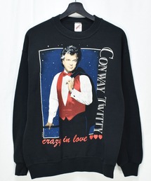 【ヴィンテージ古着】90's CONWAY TWITTY/コンウェイ・トゥイッティ Crazy in Love クルーネックスウェット USA製