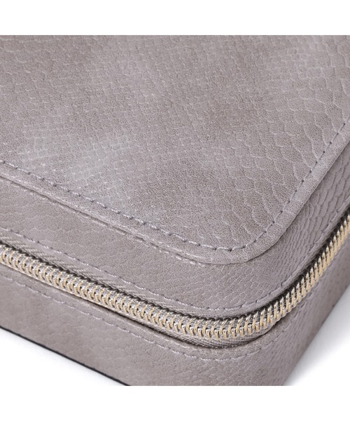 フラビア トラベル ジュエリーボックス 2 M グレー（収納グッズ