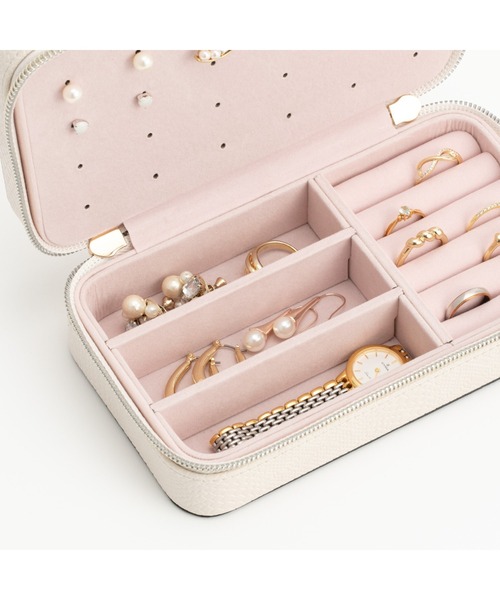 セール】フラビア トラベル ジュエリーボックス 2 M グレー（収納