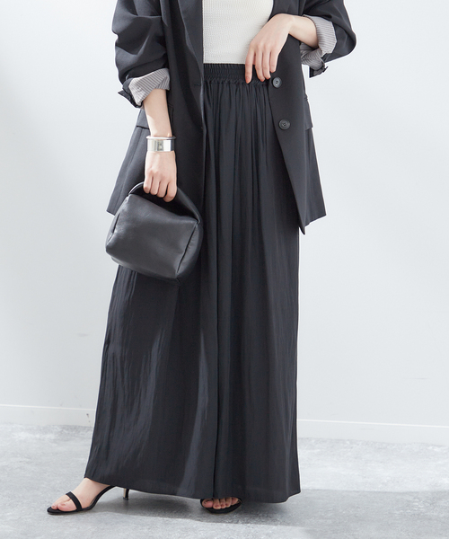 journal standard L'essage(ジャーナルスタンダードレサージュ)の「デシンキュロットパンツ(その他パンツ・レディース・ブラック/グレー系その他/ブラウン系その他・FREE)」の2枚目の写真