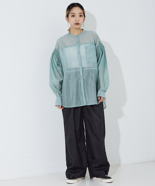 NOMINE（ノミネ）の「【セットアップ着用可】ワッシャーバックドロストパンツ（その他パンツ・レディース・ブラック/ホワイト/パープル/ライトグレー・S/M）」の10枚目の写真