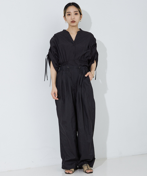 NOMINE（ノミネ）の「【セットアップ着用可】ワッシャーバックドロストパンツ（その他パンツ・レディース・ブラック/ホワイト/パープル/ライトグレー・S/M）」の18枚目の写真