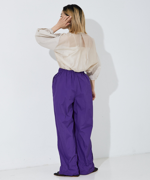 NOMINE（ノミネ）の「【セットアップ着用可】ワッシャーバックドロストパンツ（その他パンツ・レディース・ブラック/ホワイト/パープル/ライトグレー・S/M）」の8枚目の写真