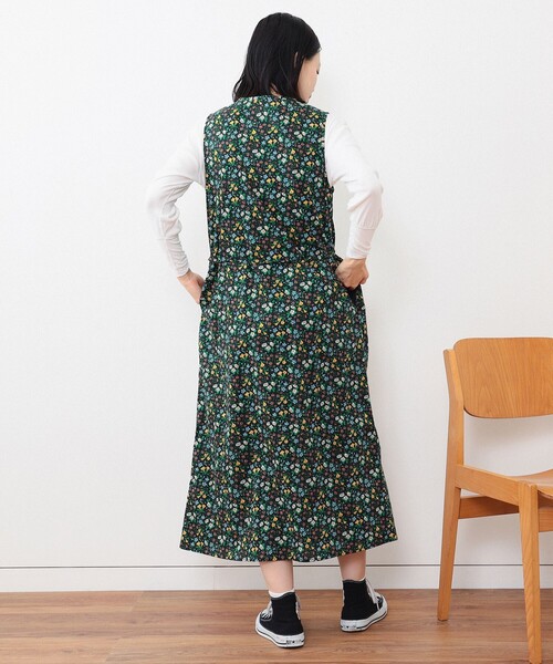 BEAMS BOY(ビームスボーイ)の「BEAMS BOY / リバティ ベルト ノースリーブ ワンピース(ワンピース・レディース・ピンク/ブラック・ONE SIZE)」の11枚目の写真