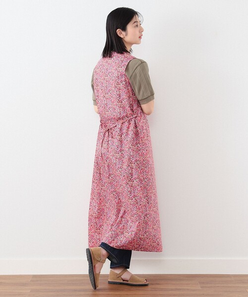 BEAMS BOY / リバティ ベルトノースリーブワンピース BEAMS BOY ワンピース リバティ ベルト ノースリーブ : ZOZOTOWN
