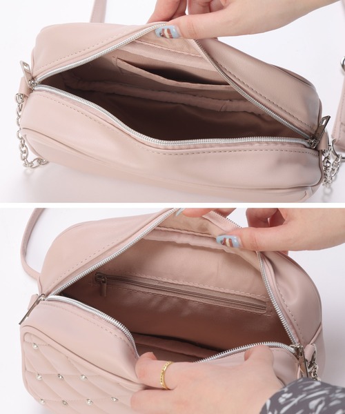 CHANEL キルティング持ち手パール＆ビジューロゴショルダー CHANEL