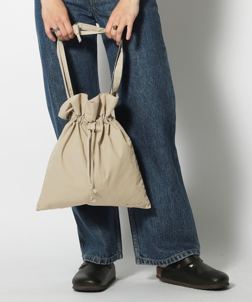 Snow Peak(スノーピーク)の「Natural-Dyed Recycled Cotton Multi Bag(ショルダーバッグ・メンズ・ベージュ/チャコール/ダークオリーブ・ONE SIZE)」の7枚目の写真