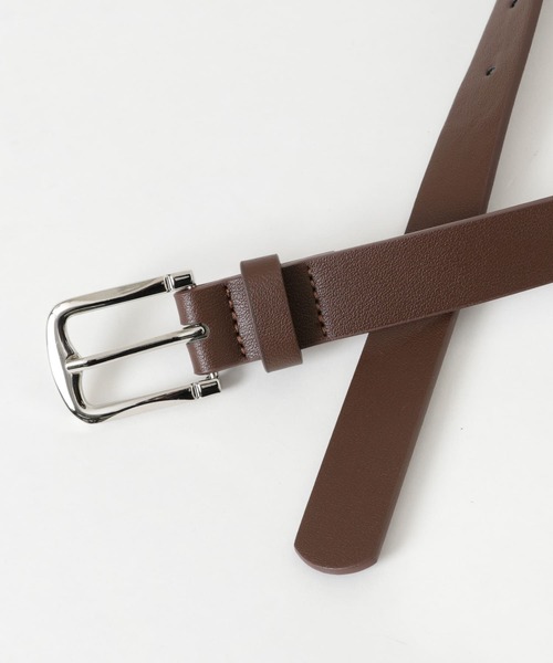 SMELLY（スメリー）の「ベーシックバックルベルト（ベルト・レディース・ブラック/ブラウン・-）」の3枚目の写真