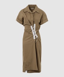 Dries Van Noten ベージュ ドレープ ミディアム ワンピース ドレープ Dries Van Noten(ドリス ヴァン ノッテン) ワンピース