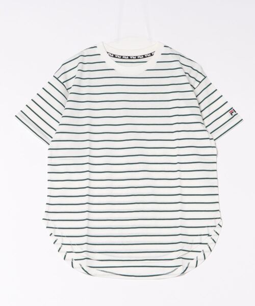 セール】【FILA/フィラ】レディースボーダー半袖Tシャツ 吸水速