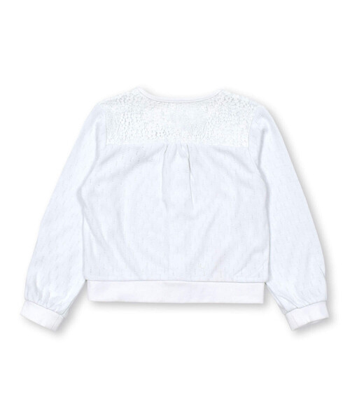 Noeil aime BeBe(ノイユエイムベベ)の「ファンシーハニカムカーディガン(90~130cm)(カーディガン/ボレロ・キッズ・ホワイト・100cm/130cm/120cm/110cm/90cm)」の6枚目の写真