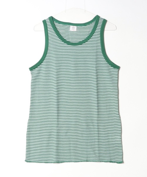 JEMORGAN（ジェーイーモーガン）の「【JEMORGAN / ジェーイーモーガン】ワッフルボーダータンクトップ　パック（タンクトップ・メンズ・ワイン/グレー/ネイビー/グリーン・M/XL/L）」の9枚目の写真