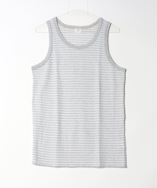 JEMORGAN（ジェーイーモーガン）の「【JEMORGAN / ジェーイーモーガン】ワッフルボーダータンクトップ　パック（タンクトップ・メンズ・ワイン/グレー/ネイビー/グリーン・M/XL/L）」の7枚目の写真