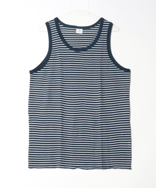 JEMORGAN（ジェーイーモーガン）の「【JEMORGAN / ジェーイーモーガン】ワッフルボーダータンクトップ　パック（タンクトップ・メンズ・ワイン/グレー/ネイビー/グリーン・M/XL/L）」の10枚目の写真