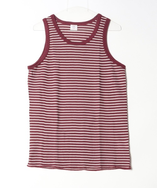 JEMORGAN（ジェーイーモーガン）の「【JEMORGAN / ジェーイーモーガン】ワッフルボーダータンクトップ　パック（タンクトップ・メンズ・ワイン/グレー/ネイビー/グリーン・M/XL/L）」の11枚目の写真