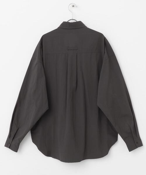 ITEMS URBANRESEARCH（アイテムズ アーバンリサーチ）の「タスランナイロン サイドポケット長袖シャツ（シャツ/ブラウス・メンズ・ブラック/チャコールグレー・LARGE/MEDIUM）」の8枚目の写真