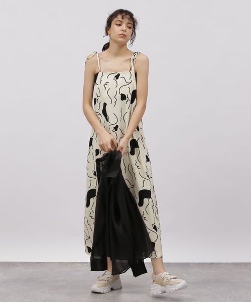 LAKOLE（ラコレ）の「幾何モチーフキャミワンピース / 112093（ワンピース・レディース・ブルー系/アイボリー系2/ダークネイビー・SMALL/MEDIUM）」の11枚目の写真