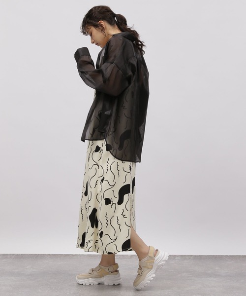 LAKOLE（ラコレ）の「幾何モチーフキャミワンピース / 112093（ワンピース・レディース・ブルー系/アイボリー系2/ダークネイビー・SMALL/MEDIUM）」の14枚目の写真