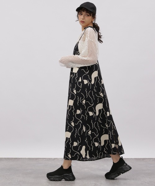 セール】幾何モチーフキャミワンピース / 112093（ワンピース