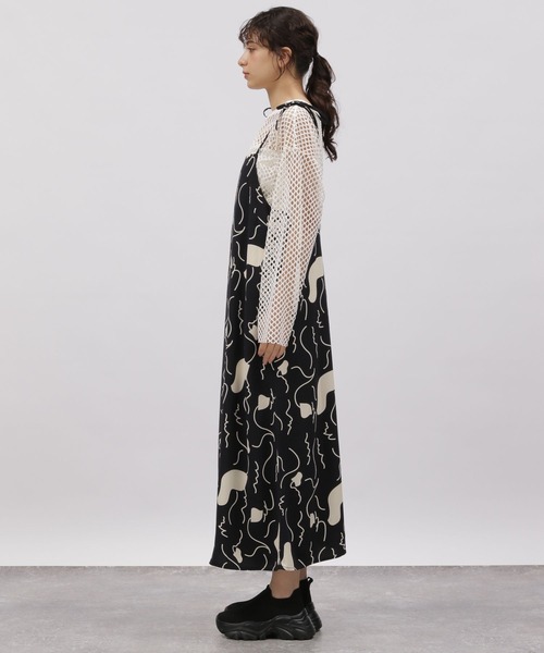 LAKOLE（ラコレ）の「幾何モチーフキャミワンピース / 112093（ワンピース・レディース・ブルー系/アイボリー系2/ダークネイビー・SMALL/MEDIUM）」の22枚目の写真