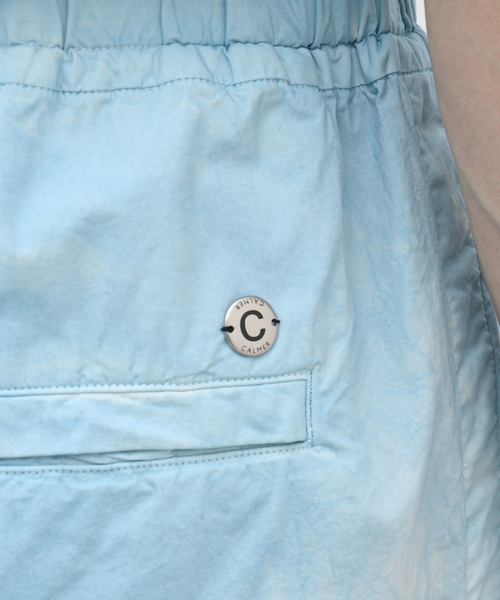 CALMER（カルメール）の「【CALMER / カルメール】別注 ナチュラルダイ パンツ(ムラゾメ)（スラックス・メンズ・サックスブルー・LARGE/MEDIUM）」の15枚目の写真
