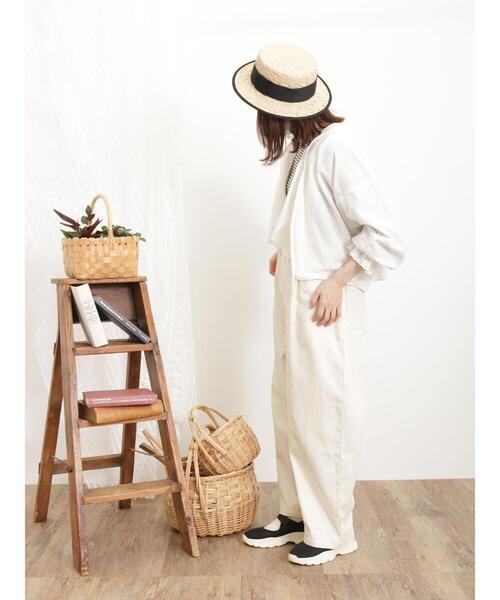 Samansa Mos2(サマンサ モスモス)の「【オーガニックコットン】レースボレロブラウス(シャツ/ブラウス・レディース・オフホワイト/ブラック/ベージュ・F)」の9枚目の写真