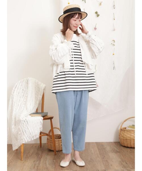 Samansa Mos2(サマンサ モスモス)の「【オーガニックコットン】レースボレロブラウス(シャツ/ブラウス・レディース・オフホワイト/ブラック/ベージュ・F)」の14枚目の写真