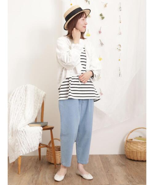 Samansa Mos2(サマンサ モスモス)の「【オーガニックコットン】レースボレロブラウス(シャツ/ブラウス・レディース・オフホワイト/ブラック/ベージュ・F)」の15枚目の写真